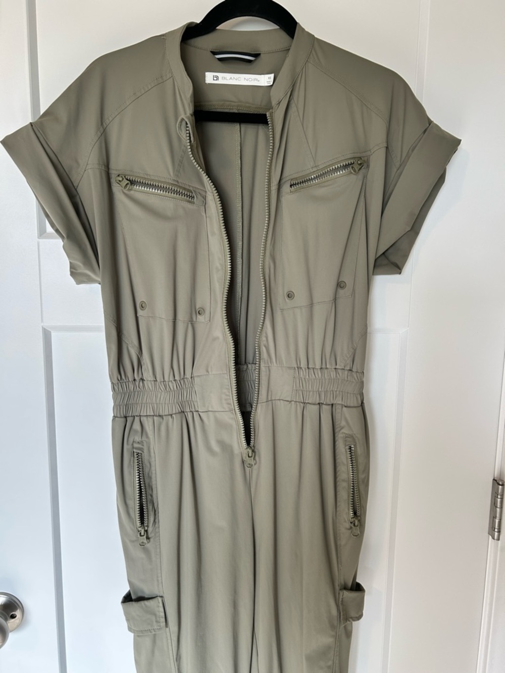 Blanc Noir Sage Green Mastermind Utility Jumpsuit - Size XS - Picture 4 of 12
